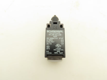 Schmersal TR 236-02z-U90-M20 Roller Plunger Limit Switch