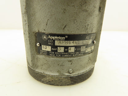 Appleton APR6462 Pin and Sleeve Female Connector 60A 3W 4P 600V Weatherproof