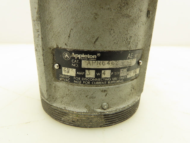Appleton APR6462 Pin and Sleeve Female Connector 60A 3W 4P 600V Weatherproof