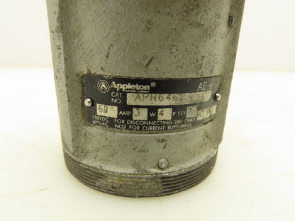 Appleton APR6462 Pin and Sleeve Female Connector 60A 3W 4P 600V Weatherproof