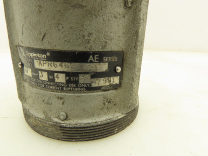 Appleton APR6462 Pin and Sleeve Female Connector 60A 3W 4P 600V Weatherproof