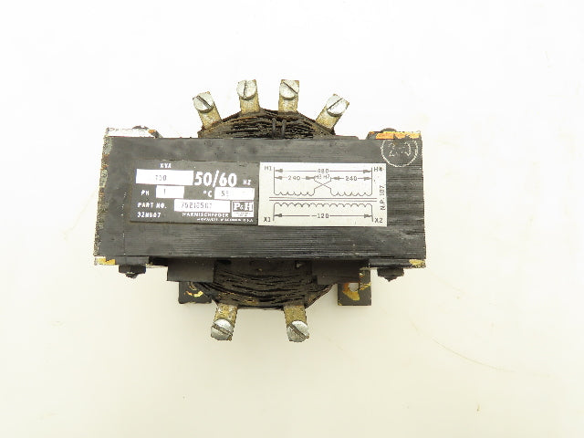 P&H Harnischfeger 75Z165D1 Power Control Transformer .150KVA HV 240/480V LV 120