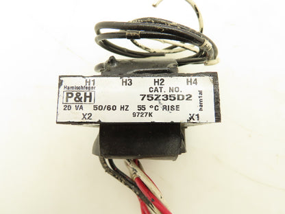 P&H Harnischfeger 75Z35D2 Industrial Control Transformer 220/480V 24V 20VA