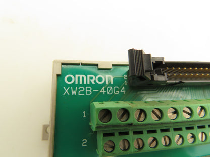 Omron XW2B-40G4 40 Pin Terminal Block Lot of 2