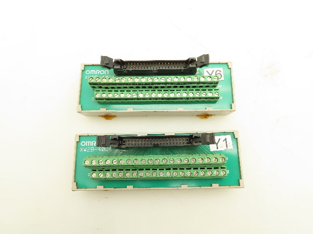Omron XW2B-40G4 40 Pin Terminal Block Lot of 2