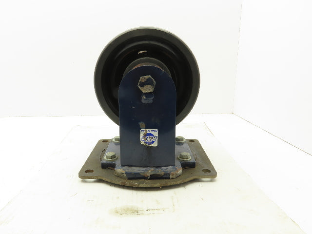 RWM Kingpinless 2-95 Swivel Plate 8"x3" Dual Caster Wheel Solid Urethane 5000Lb