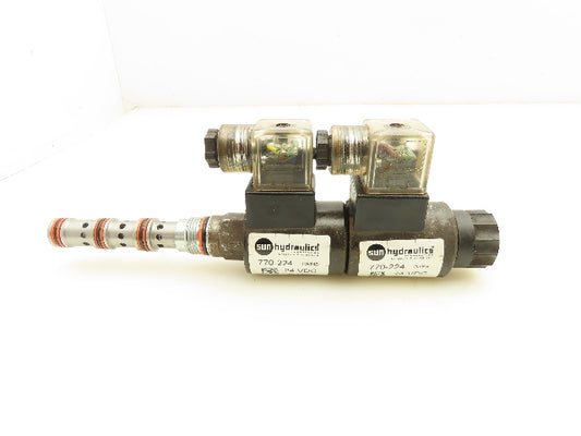 Sun Hydraulics 770-224 Solenoid Valve Coils 24VDC With Valve Cartridge