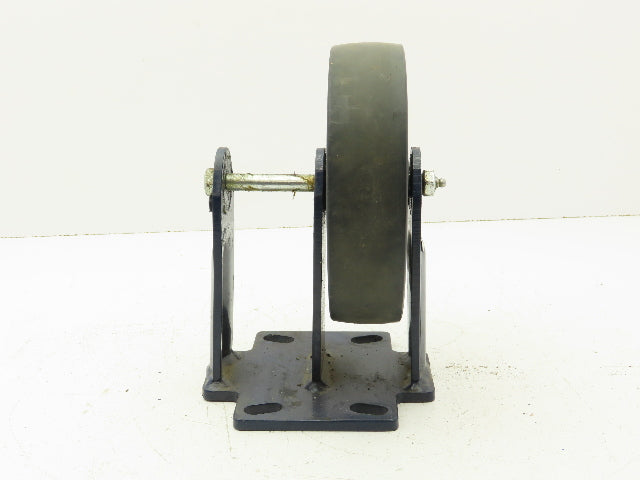 RWM Kingpinless 2-75 Rigid Plate 8"x2" Dual Caster Wheel Urethane on Iron 3000Lb