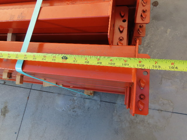 Interlake Teardrop Pallet Rack Racking Step Beam Crossmember 102" x3 1/2" 3740LB