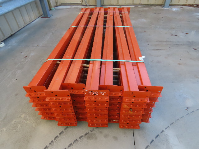Interlake Teardrop Pallet Rack Racking Step Beam Crossmember 102"x4 1/2" 5650 LB