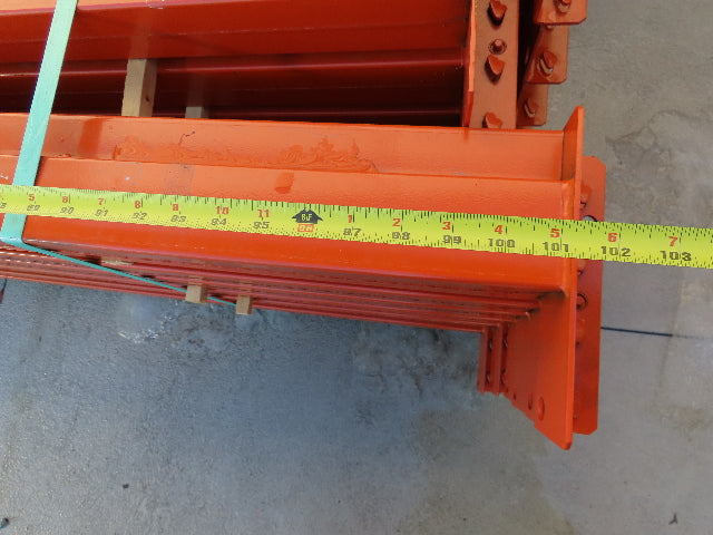 Interlake Teardrop Pallet Rack Racking Step Beam Crossmember 102"x4 1/2" 5650 LB