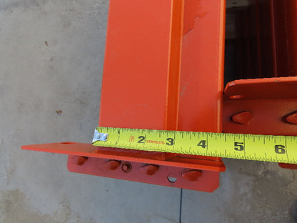Interlake Teardrop Pallet Rack Racking Step Beam Crossmember 102"x4 1/2" 5650 LB