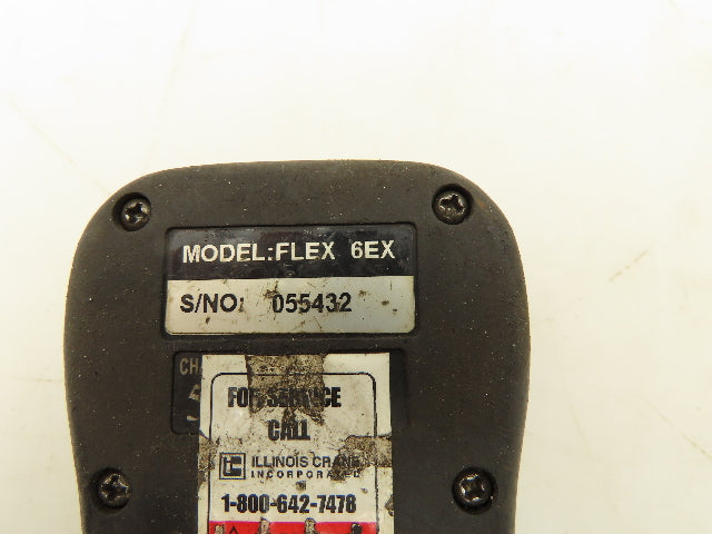 Magnetek FLEX 6EX Overhead Crane Hoist Radio Remote Control 6 Button 2 Speed