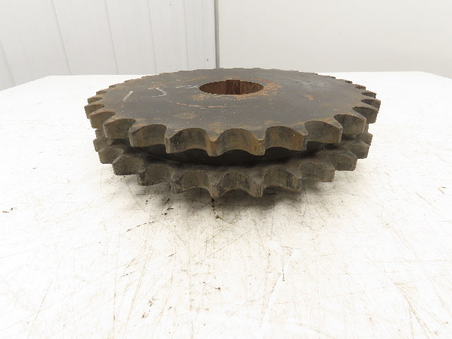 Martin D100B30 Double Roller Chain Sprocket 3" Keyed Bore