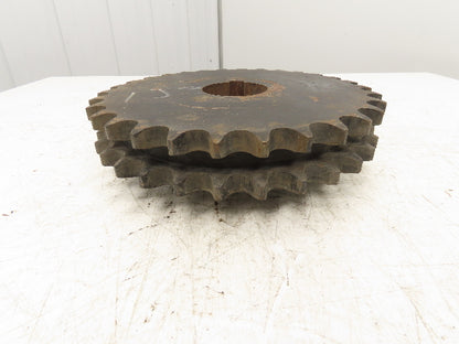 Martin D100B30 Double Roller Chain Sprocket 3" Keyed Bore