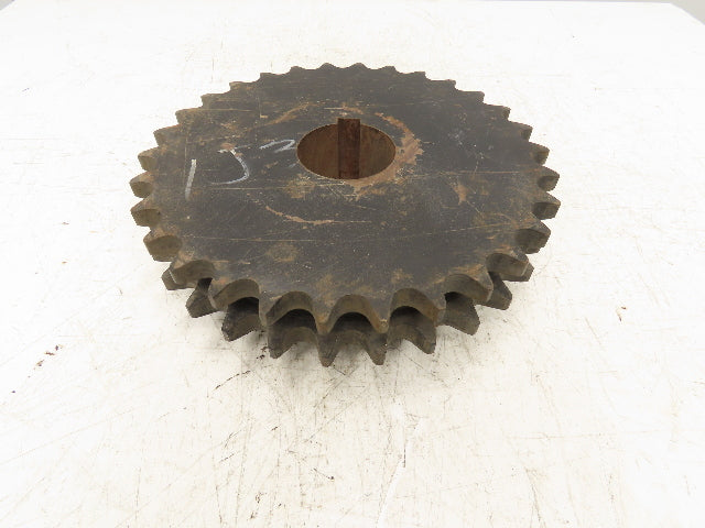 Martin D100B30 Double Roller Chain Sprocket 3" Keyed Bore