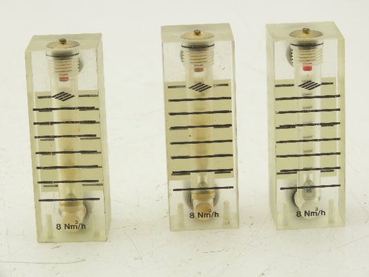 Air Flow Ball Meter Gauge 8Nm³/h  Lot of 3