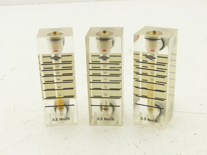 Air Flow Ball Meter Gauge 3.5Nm³/h  Lot of 3