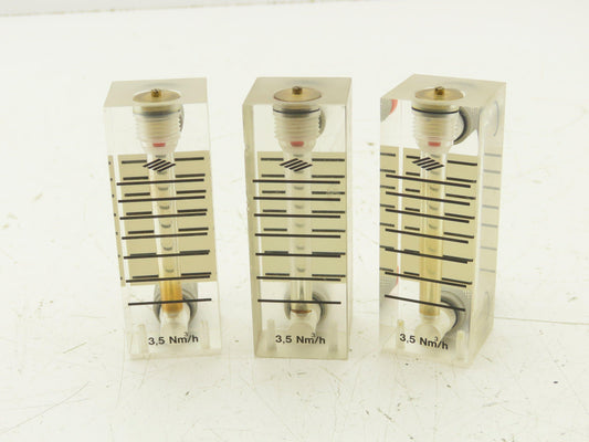 Air Flow Ball Meter Gauge 3.5Nm³/h  Lot of 3