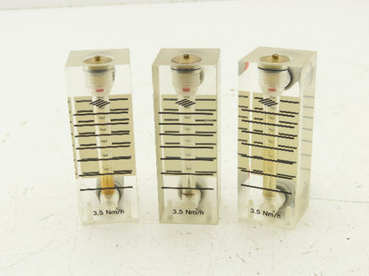 Air Flow Ball Meter Gauge 3.5Nm³/h  Lot of 3