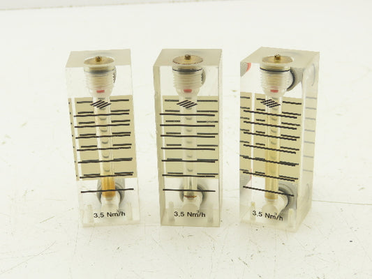 Air Flow Ball Meter Gauge 3.5Nm³/h  Lot of 3