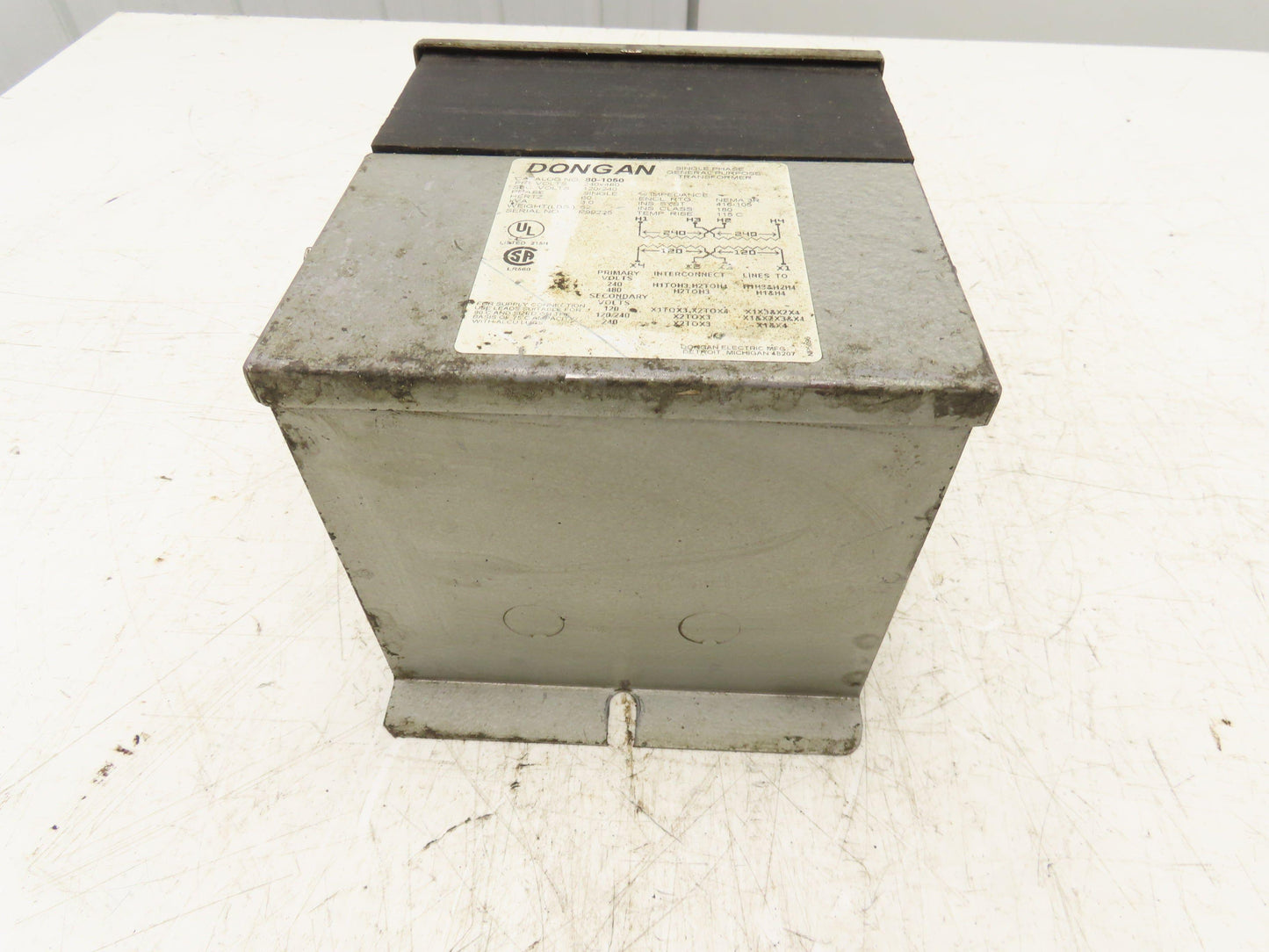 Dongan 80-1050 General Purpose Transformer 1PH 240/480VAC 3.0 KVA