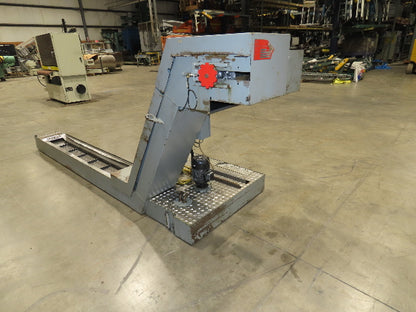 BMF SPE 63/30-250 CNC Chip Conveyor with Coolant Tank Pump Filtration 460V 10FPM