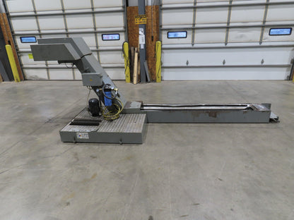 BMF SPE 63/30-250 CNC Chip Conveyor with Coolant Tank Pump Filtration 460V 10FPM