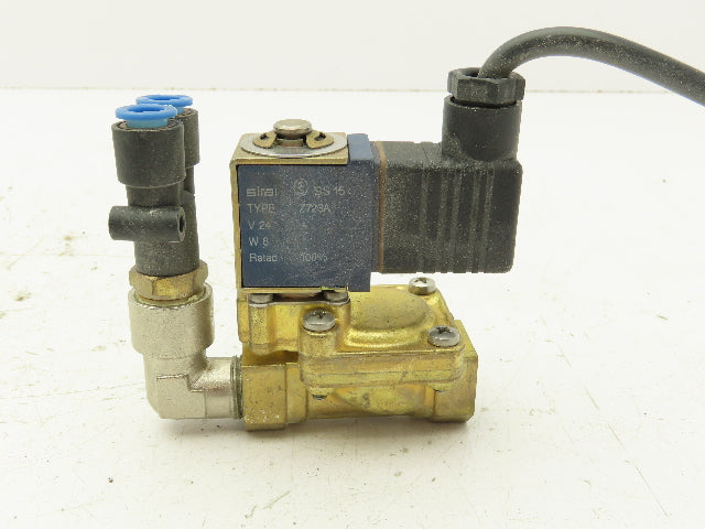Sirai L180 B17 Brass Solenoid Valve 2-Way Normally Closed 3/8" BSP 24V Coil