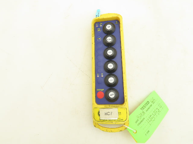 Magnetek TX16/24P-3C Telependant Transmitter Remote Control 6 Button 3 Speed