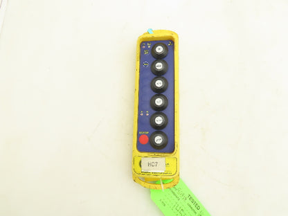 Magnetek TX16/24P-3C Telependant Transmitter Remote Control 6 Button 3 Speed