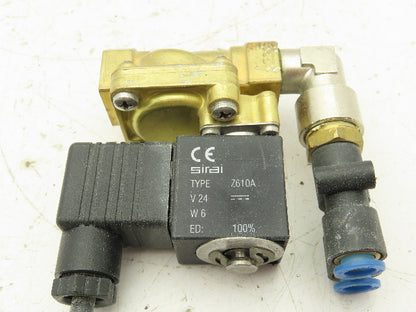 Sirai L180V17 Brass Solenoid Valve 3/8" BSP 2-Way Normally Closed 24V Coil