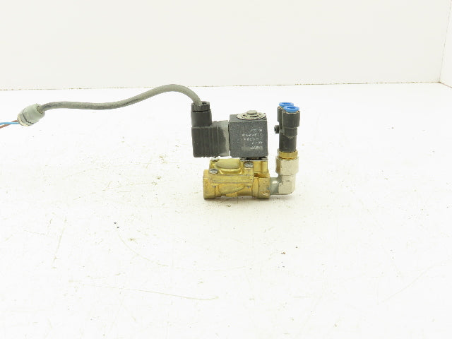 Sirai L180V17 Brass Solenoid Valve 3/8" BSP 2-Way Normally Closed 24V Coil