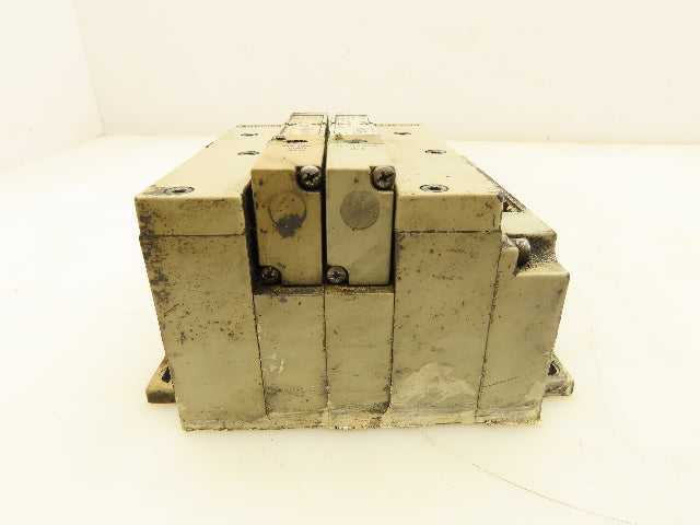 Numatics 051BA400K000030 Pneumatic 4/2 Solenoid Valve 2-Station Manifold 120V
