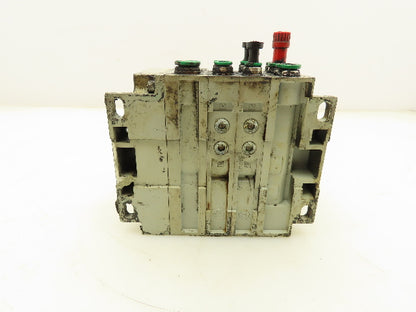 Numatics 051BA400K000030 Pneumatic 4/2 Solenoid Valve 2-Station Manifold 120V