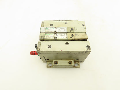 Numatics 051BA400K000030 Pneumatic 4/2 Solenoid Valve 2-Station Manifold 120V
