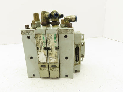 Numatics 2012 Series Pneumatic 4/2 Solenoid Valve 2-Station Manifold 24VDC