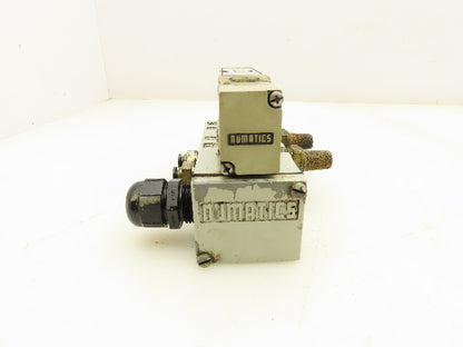 Numatics 122BA4Z2MN00061 Pneumatic 4/2 Solenoid Valve w/Manifold 24VDC  Lot of 2