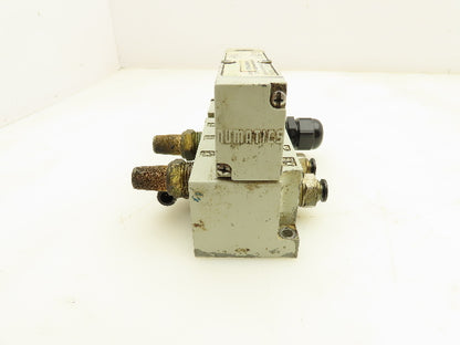 Numatics 122BA4Z2MN00061 Pneumatic 4/2 Solenoid Valve w/Manifold 24VDC  Lot of 2