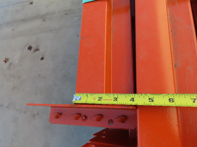 Interlake Teardrop Pallet Rack Racking Step Beam Crossmember 10' 120"x4" 3640 LB