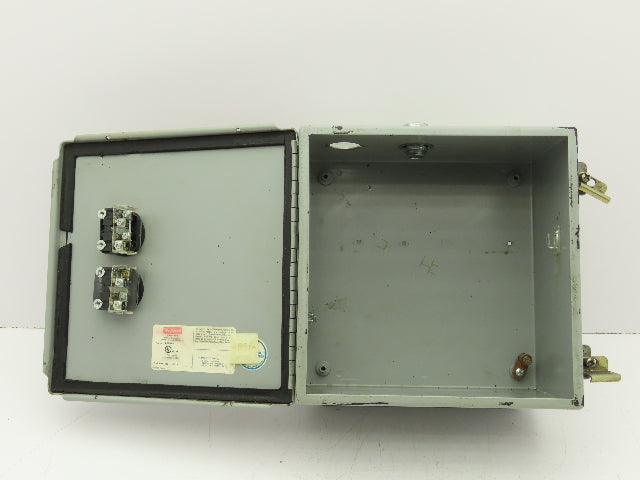 Hoffman A10106CH Electrical Enclosure Junction Box E-Stop Pushbutton 10x10x6"