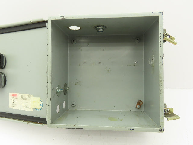 Hoffman A10106CH Electrical Enclosure Junction Box E-Stop Pushbutton 10x10x6"