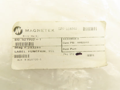 Magnetek 521902-1 Telemotive TX Remote Replacement Sticker Label Lot of 23