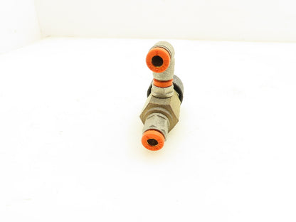 Adjustable Elbow Air Flow Control Needle Valve 3-3.5 Turn 1/8" Lot of 8