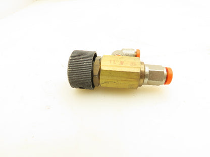 Adjustable Elbow Air Flow Control Needle Valve 3-3.5 Turn 1/8" Lot of 8