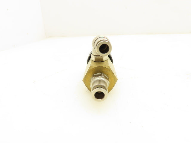 Adjustable Elbow Air Flow Control Needle Valve 5 Turn 1/8" Lot of 9