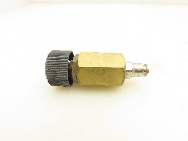 Adjustable Elbow Air Flow Control Needle Valve 5 Turn 1/8" Lot of 9