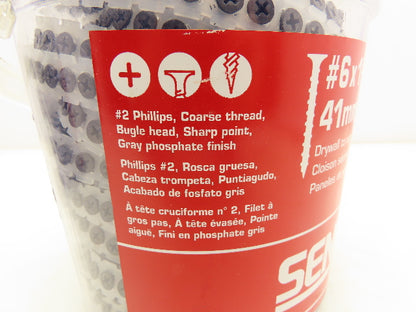 Senco 06A162P Dura Spin Drywall Screw #6 x 1-5/8" #2 Philips 1000 pk Lot of 2
