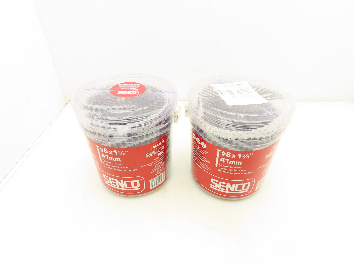 Senco 06A162P Dura Spin Drywall Screw #6 x 1-5/8" #2 Philips 1000 pk Lot of 2