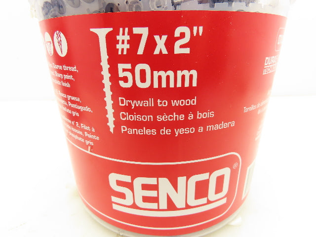 Senco 07A200P Dura Spin Drywall Screws #7 x 2" #2 Philip Head 1000 pk Lot of 2